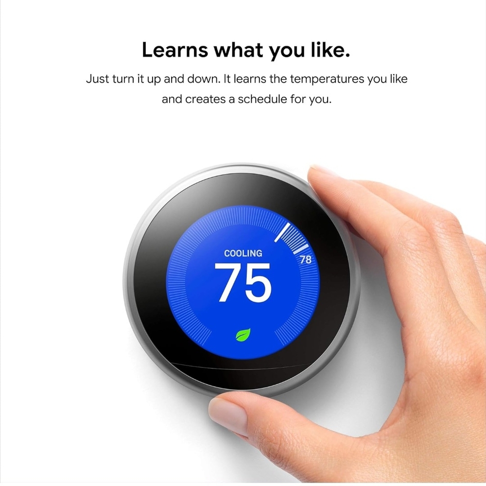 Google Nest Learning Thermostat 3rd Gen Smart Thermostat- TWO For Sale